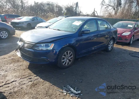 2012 Volkswagen Jetta 2.5L Se из США, поврежденный, VIN 3VWDP7AJ9CM469227